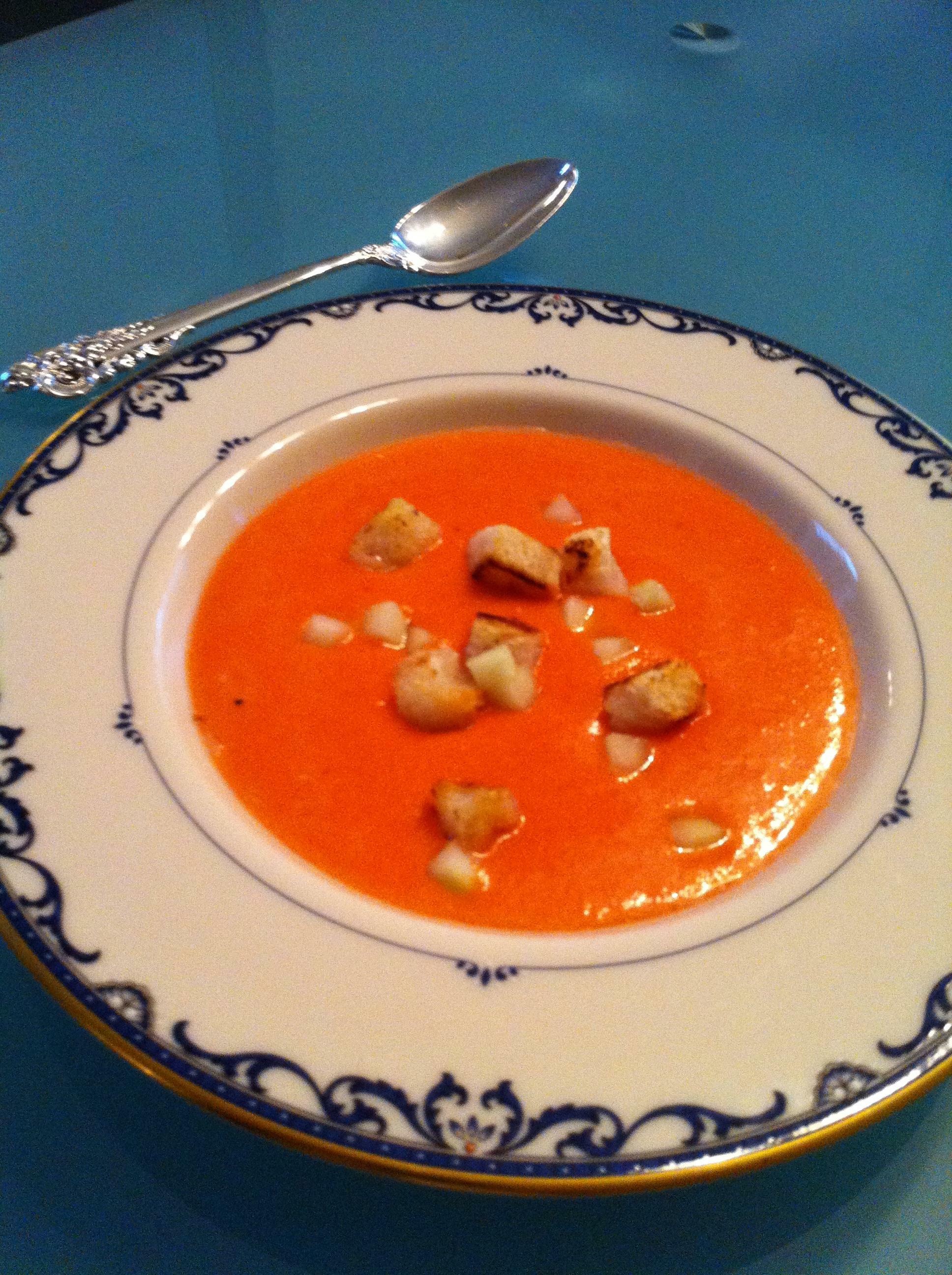 Spanish Gazpacho recipe makes bright, complex soup in a blender